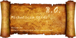 Michalicza Ottó névjegykártya